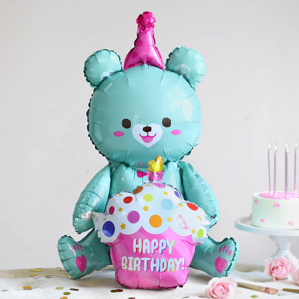 Happy Birthday Teddy Balloon