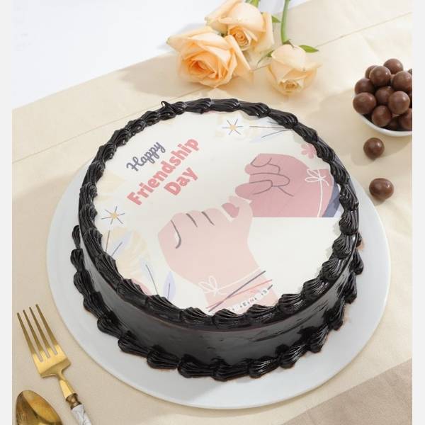 Happy Friendship Day Photo Cake