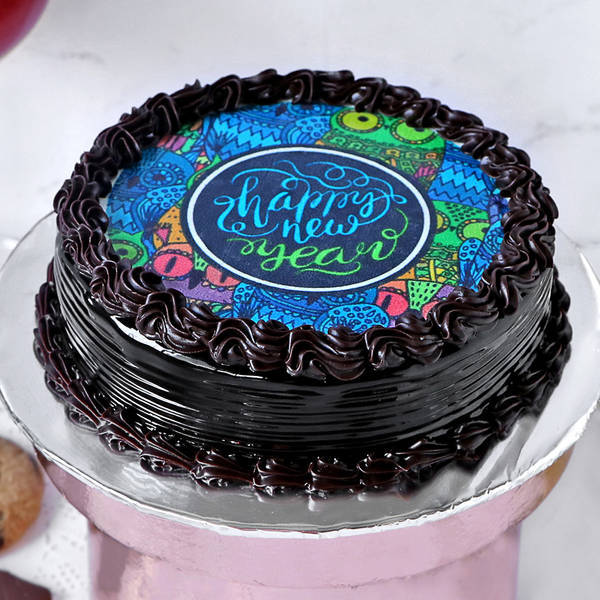 Happy New Year Chocolate Cake (1 Kg)