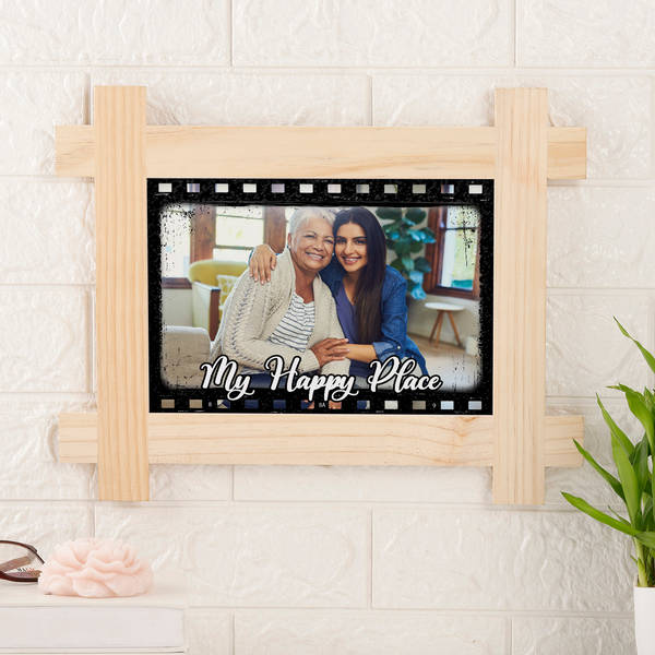 Happy Place Personalized Mother's Day Landscape Wall Frame
