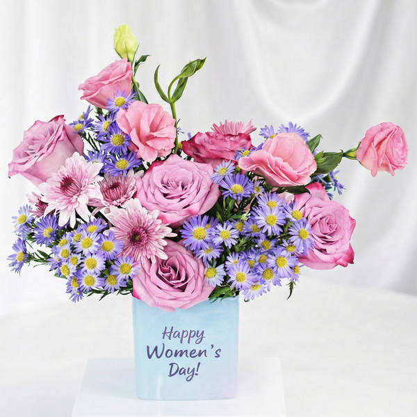 Happy Women's Day Floral Arrangement