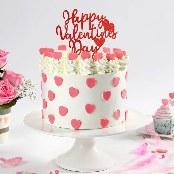Heart Love Valentine's Cake