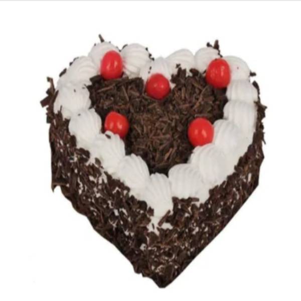 Heart-Shaped Black Forest Cake For Valentine's Day