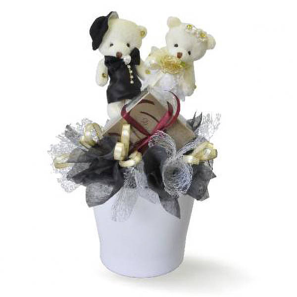 Heartbender - Stuff Bears with Decadence Belgian Chocolate Pralines Pot Gift