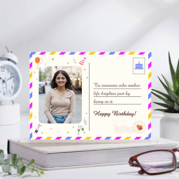 Heartfelt Personalized Birthday Table Frame