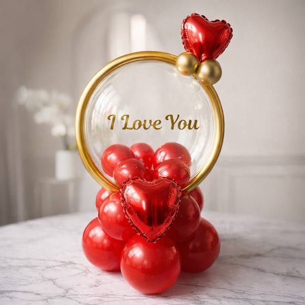 Heartfelt Valentines Day Balloon Arrangement