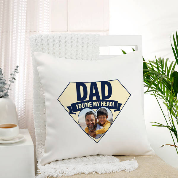 Hero Dad Personalized Cushion