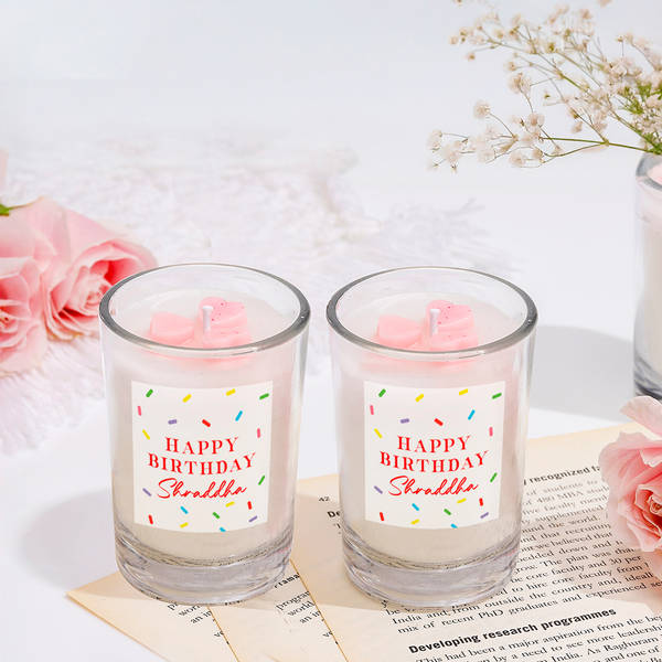 Hidden Message Personalized Birthday Candle - Set Of 2