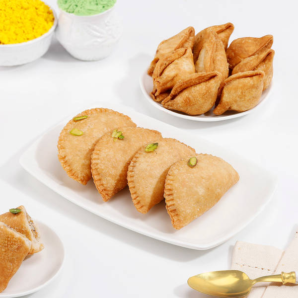 Holi Delights Gujiya & Samosas