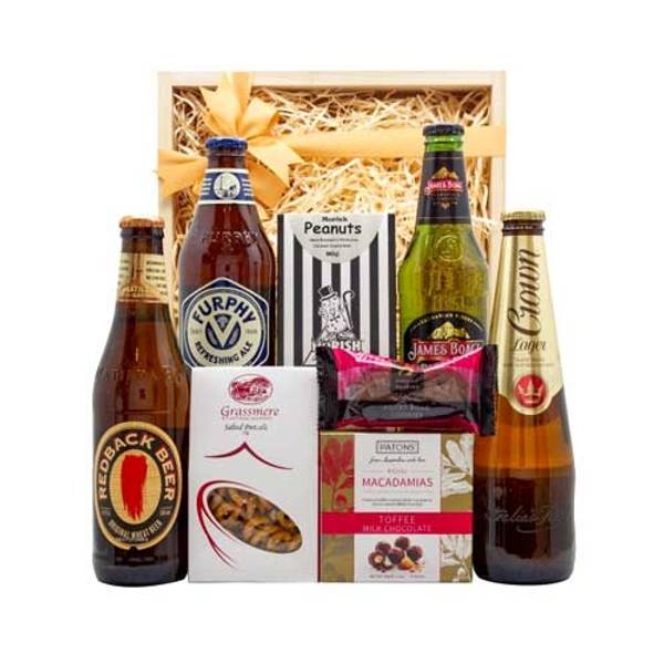 Holiday Cheers Beer And Snack Gift Hamper