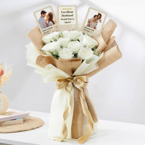 Husband Appreciation Personalized Fridge Magnet Bouquet