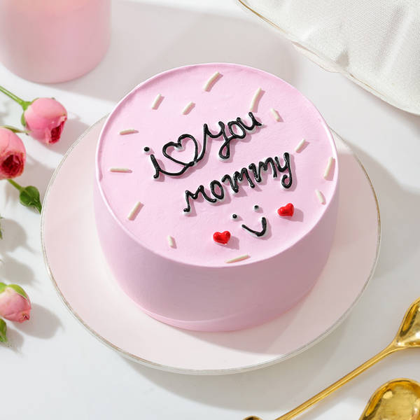 I Love You Mommy Mother's Day Mini Cake