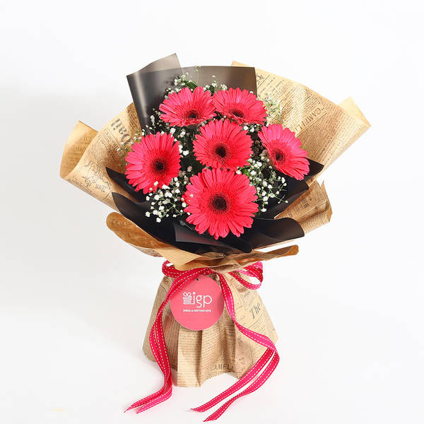 IGP Vivid Gerberas Bouquet