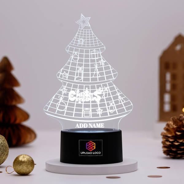 Illuminating Christmas Tree LED Lamp - Personalized