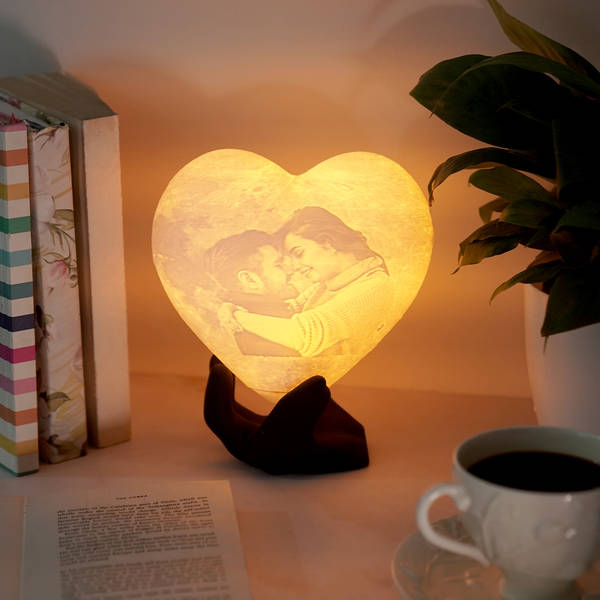 Illuminating Heart - Personalized 3D Lamp With Stand