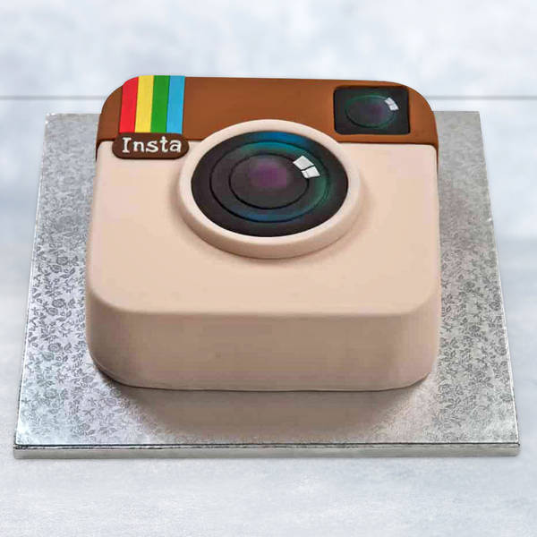 Instagram Logo Shaped Fondant Cake (2 Kg)