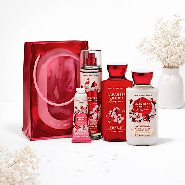 Japanese Cherry Blossom Bath & Body Luxury Gift Set