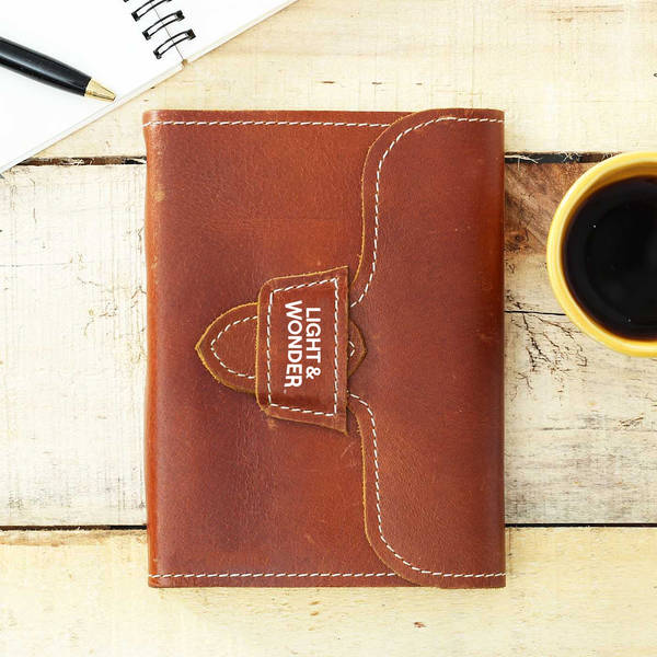 Journal with Brown Leather Cover