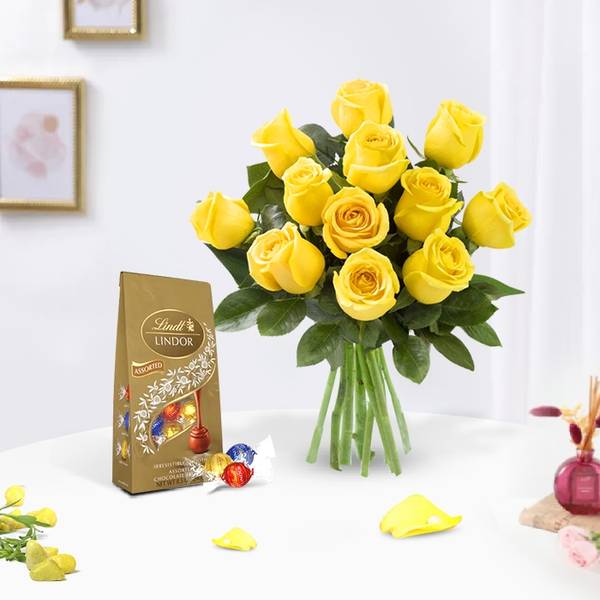 Joyful Blooms And Chocolate Bliss Combo