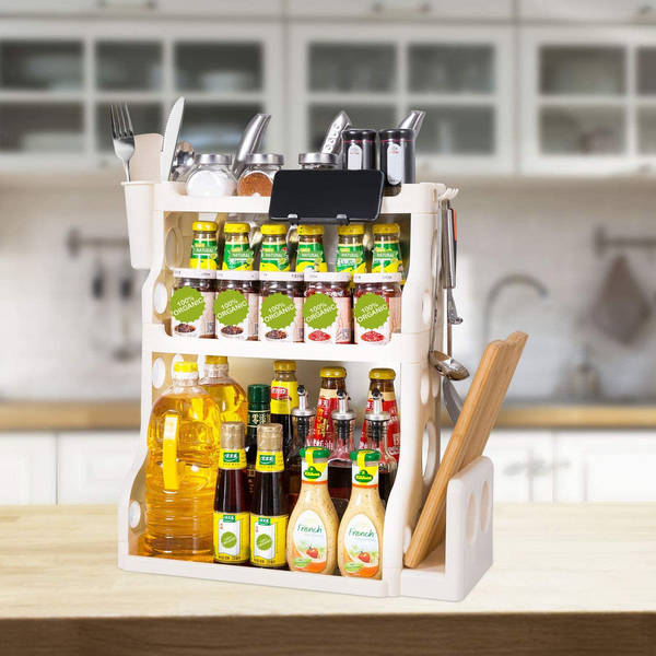Kitchen Storage Rack - Plastic - Single Piece