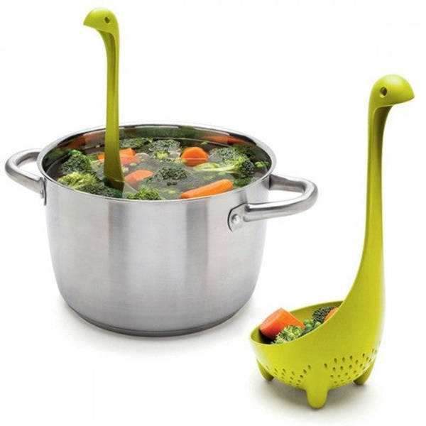 Ladle And Strainer - Dinosaur - Single Piece