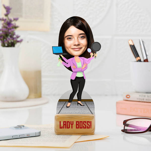 Lady Boss Personalized Caricature