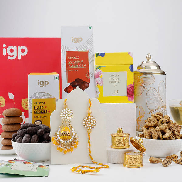 Lavish Bhaiya Bhabhi Rakhi Hamper