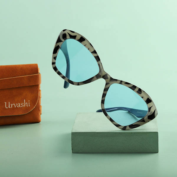 Leopard Print Sunglasses with Personalized Case