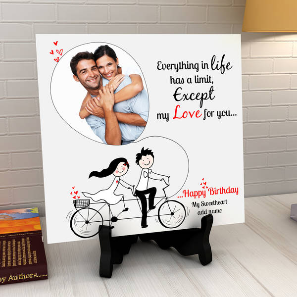 Limitless Love Personalized Birthday Tile