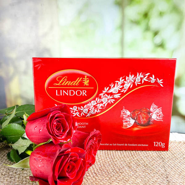 Lindor With 3 Roses