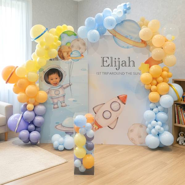Little Explorer Space Themed Birthday Decor