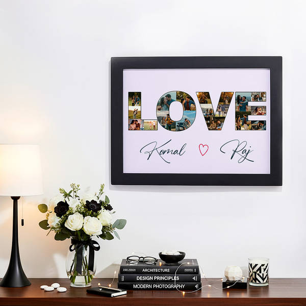 Love Letters Personalized Couple Photo Frame