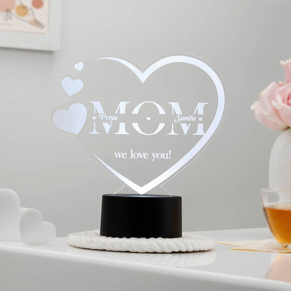 Love You Mom - Personalized LED Lamp