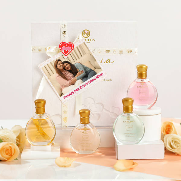 Lovely Fragrance Personalized Mother's Day 30 ML Perfume Gift - Set Of 4