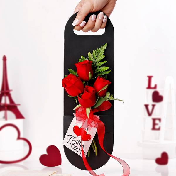 Lovely Roses Valentines Day Arrangement