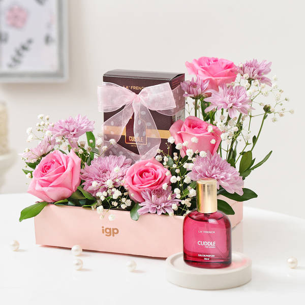 Loving Blooms And Fragrance Arrangement