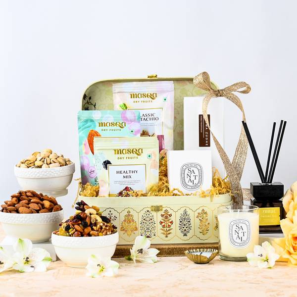 Luxe Aroma And Treats Diwali Hamper