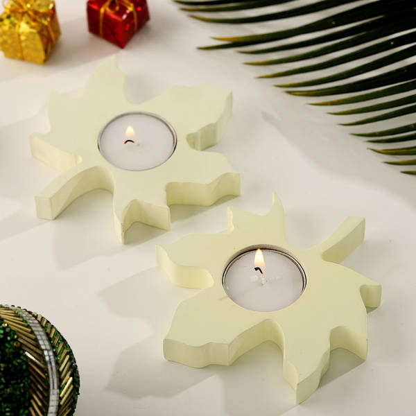 Maple Leaf Shaped Tea Lights- Set of 2