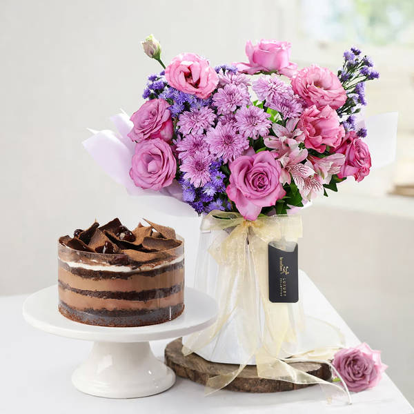 Mauve Melody & Black Forest Cake Combo