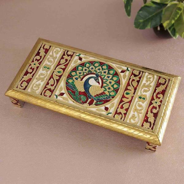 Medium Sized Meenakari Work Chowki