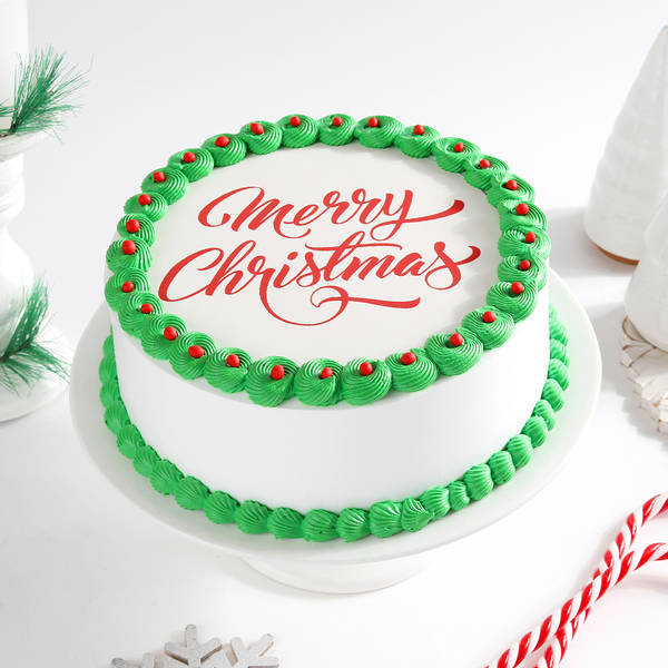Merry Christmas Photo Cake (1 Kg)