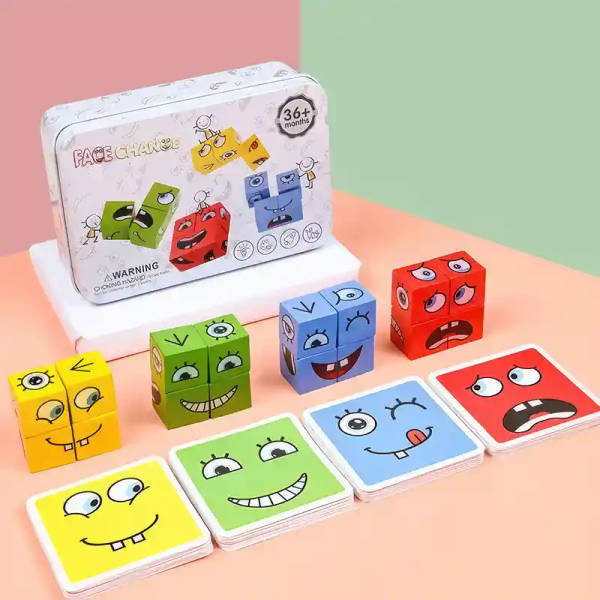 Mind Spark Expression Cubes Puzzle
