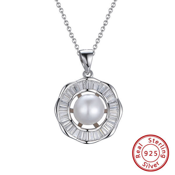 Moonlit Grace 925 Sterling Silver Pendant With Chain