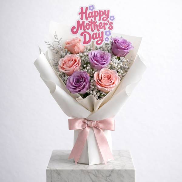 Mother's Day 6 Elegant Rose Bouquet
