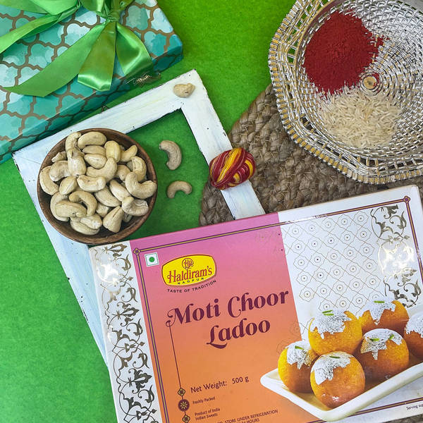 Motichoor Laddu and Auspicious Accessories