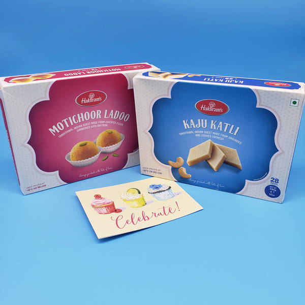 Motichoor Laddu With Kaju Katli