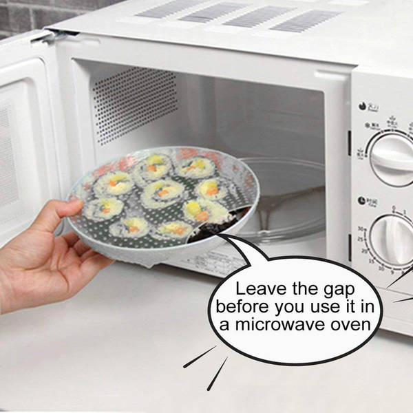 Multi Functional Silicone Food Wrap - Clear Reusable - Set Of 4