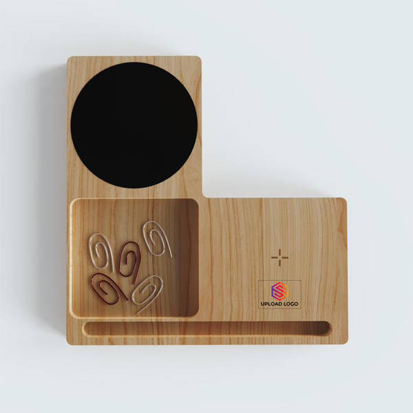 Multifunctional Bamboo Wireless Charger