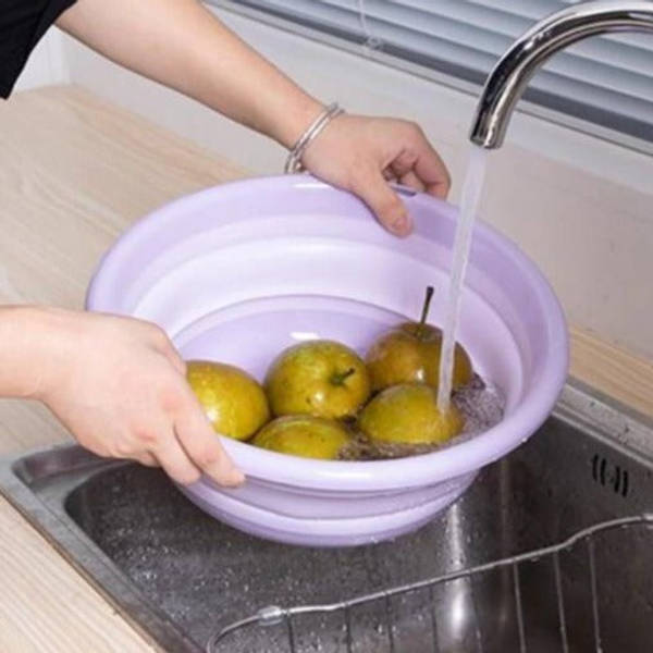 Multipurpose Collapsible Basket - Round - Single Piece - Assorted