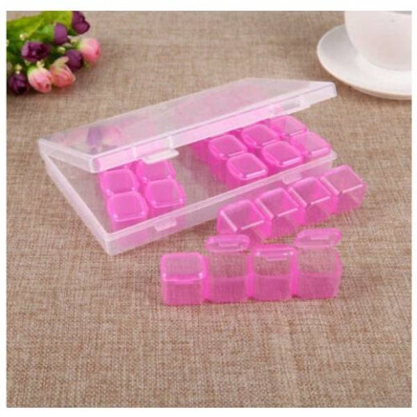 Multipurpose Storage Box - Transparent - Set Of 8